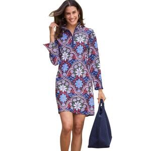 Jude Connally Anna Jude Cloth Stretch Knit Wrinkle-Free Felicity Floral Dress XS